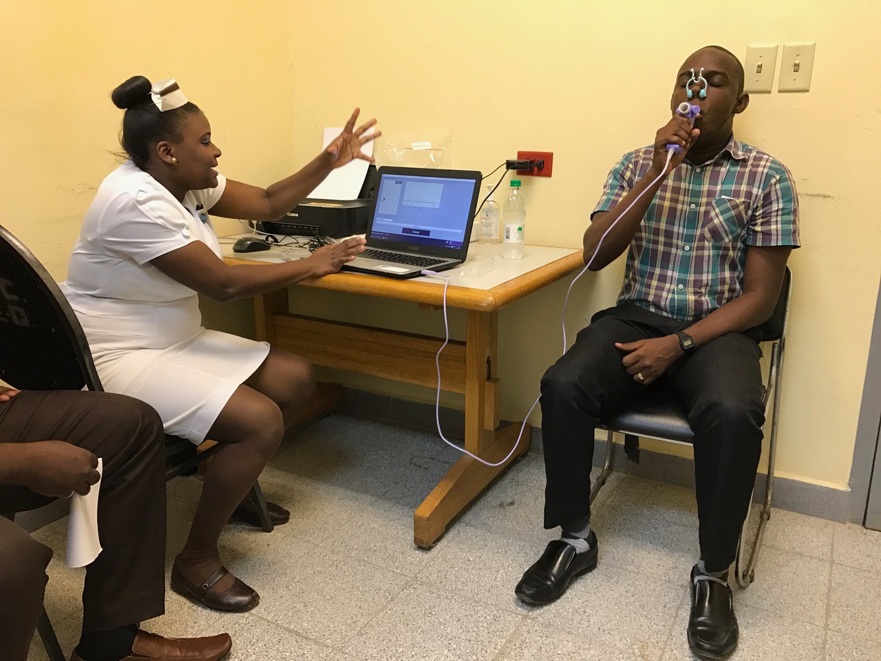 GASP project - Guyana Asthma Education and Spirometry Program - Spirometer - spirometry - NDD