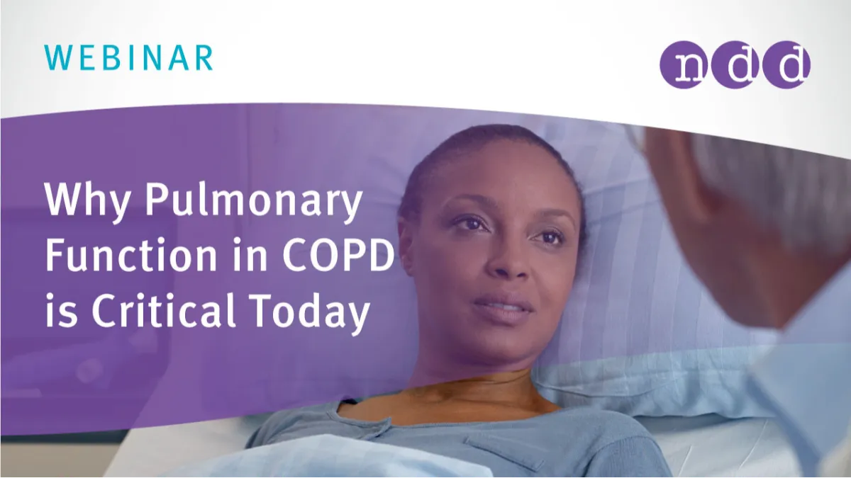 Why Pulmonary Function in COPD is Critical Today